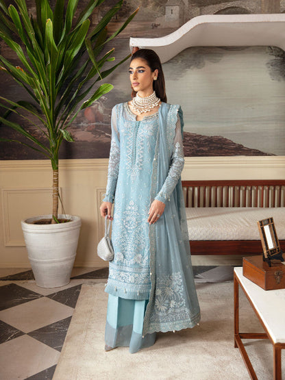 Gulaal | Embroidered Chiffon 23 | CALYPSO GL-EC-23V1-05 - Pakistani Designer Dress - by Gulaal | Type: Formal - 100% Original at Saira Sultan