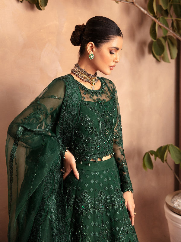 Gulaal | Embroidered Chiffon 23 | AURORA GL-LP-V2-18 - Pakistani Designer Dress - by Gulaal | Type: Bridal - 100% Original at Saira Sultan