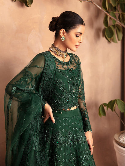 Gulaal | Embroidered Chiffon 23 | AURORA GL-LP-V2-18 - Pakistani Designer Dress - by Gulaal | Type: Bridal - 100% Original at Saira Sultan