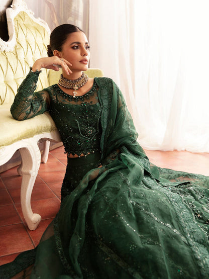 Gulaal | Embroidered Chiffon 23 | AURORA GL-LP-V2-18 - Pakistani Designer Dress - by Gulaal | Type: Bridal - 100% Original at Saira Sultan