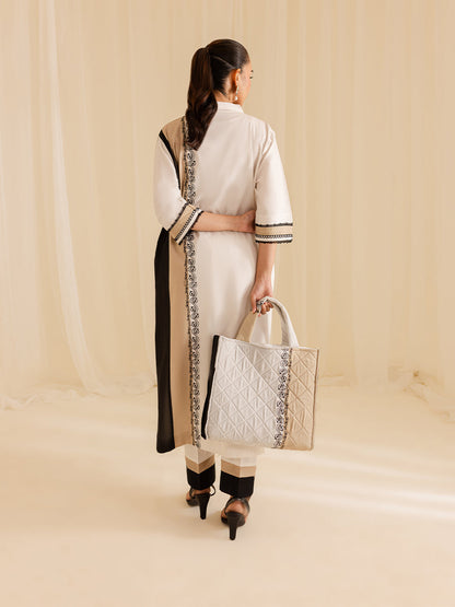 Mahnur | Petal Whispers Lawn Pret | Gardenia S Ivory Lawn