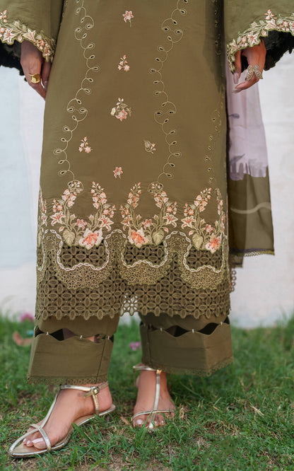 Asifa and Nabeel | Eden Cambric 25 | Gardenia Grace ECU25-09 - Pakistani Designer Dress - by Asifa and Nabeel - Type : Ladies Clothes - 100% Original at Saira Sultan