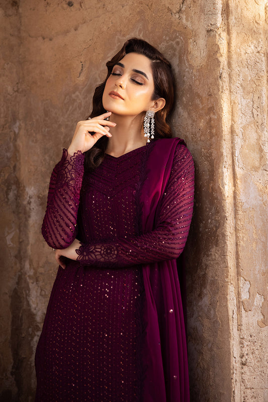 Azure | Luxe Formals | Garnet Majesty - Pakistani Designer Dress - by Azure - Type : Ladies Clothes - 100% Original at Saira Sultan