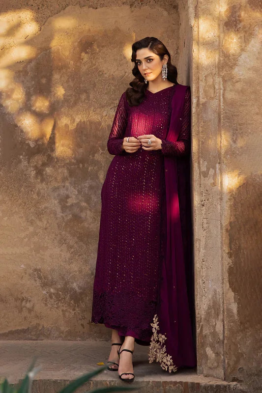 Azure | Luxe Formals | Garnet Majesty - Pakistani Designer Dress - by Azure - Type : Ladies Clothes - 100% Original at Saira Sultan