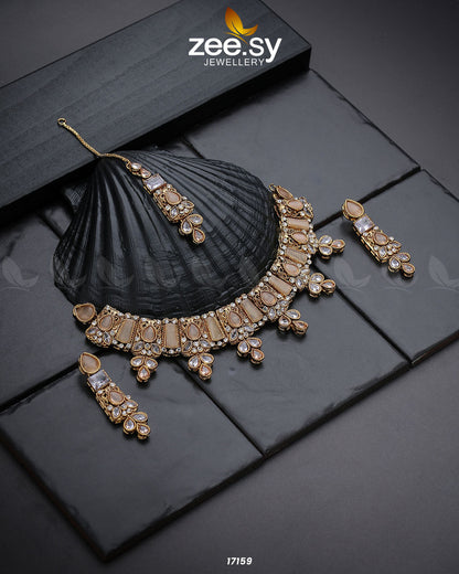 Gemstone Enchantment Necklace Champagne
