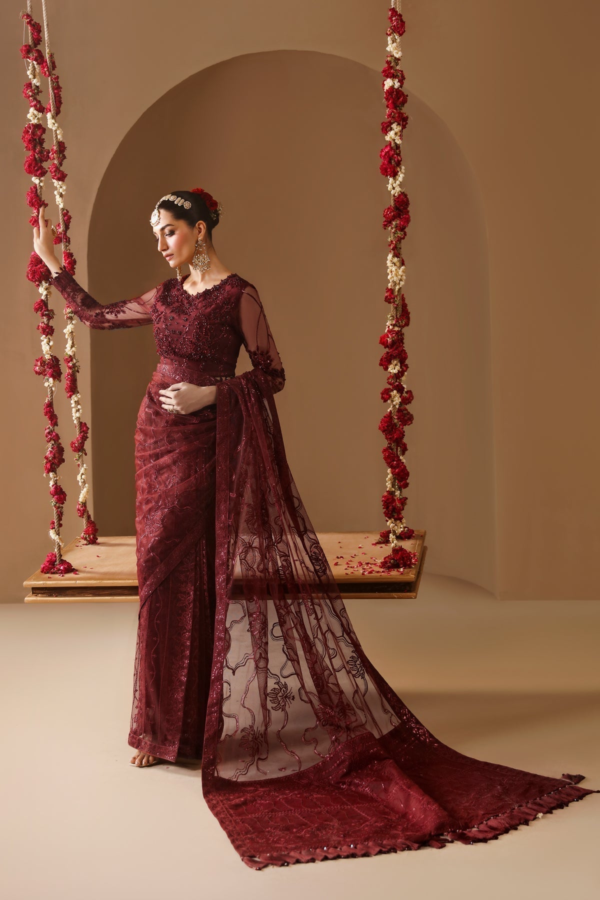 Alizeh | Reena Wedding Formals | AF-HM-4022-GULAB - Pakistani Designer Dress - by Alizeh | Type: Ladies Clothes - 100% Original at Saira Sultan