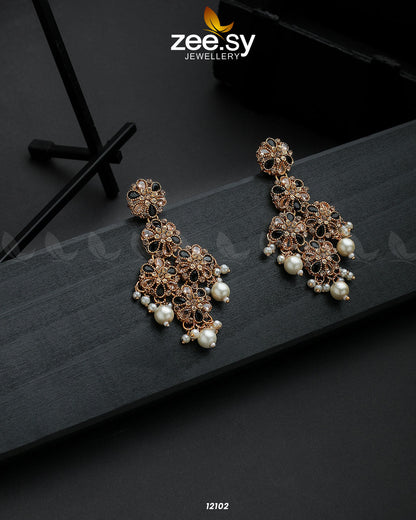 Golden Orchid Elegance Black