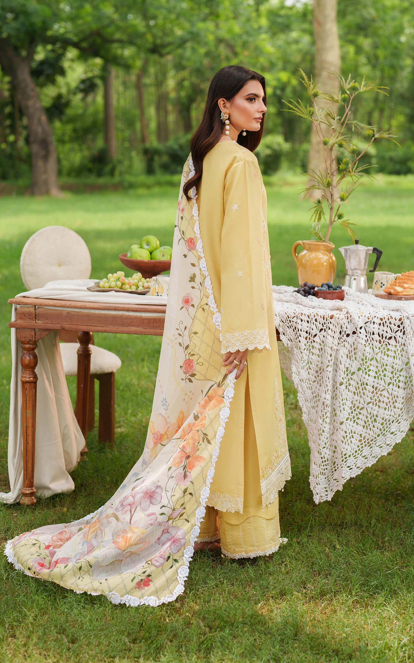 Asifa and Nabeel | Eden Cambric 25 | Golden Dust ECU25-10 - Pakistani Designer Dress - by Asifa and Nabeel - Type : Ladies Clothes - 100% Original at Saira Sultan