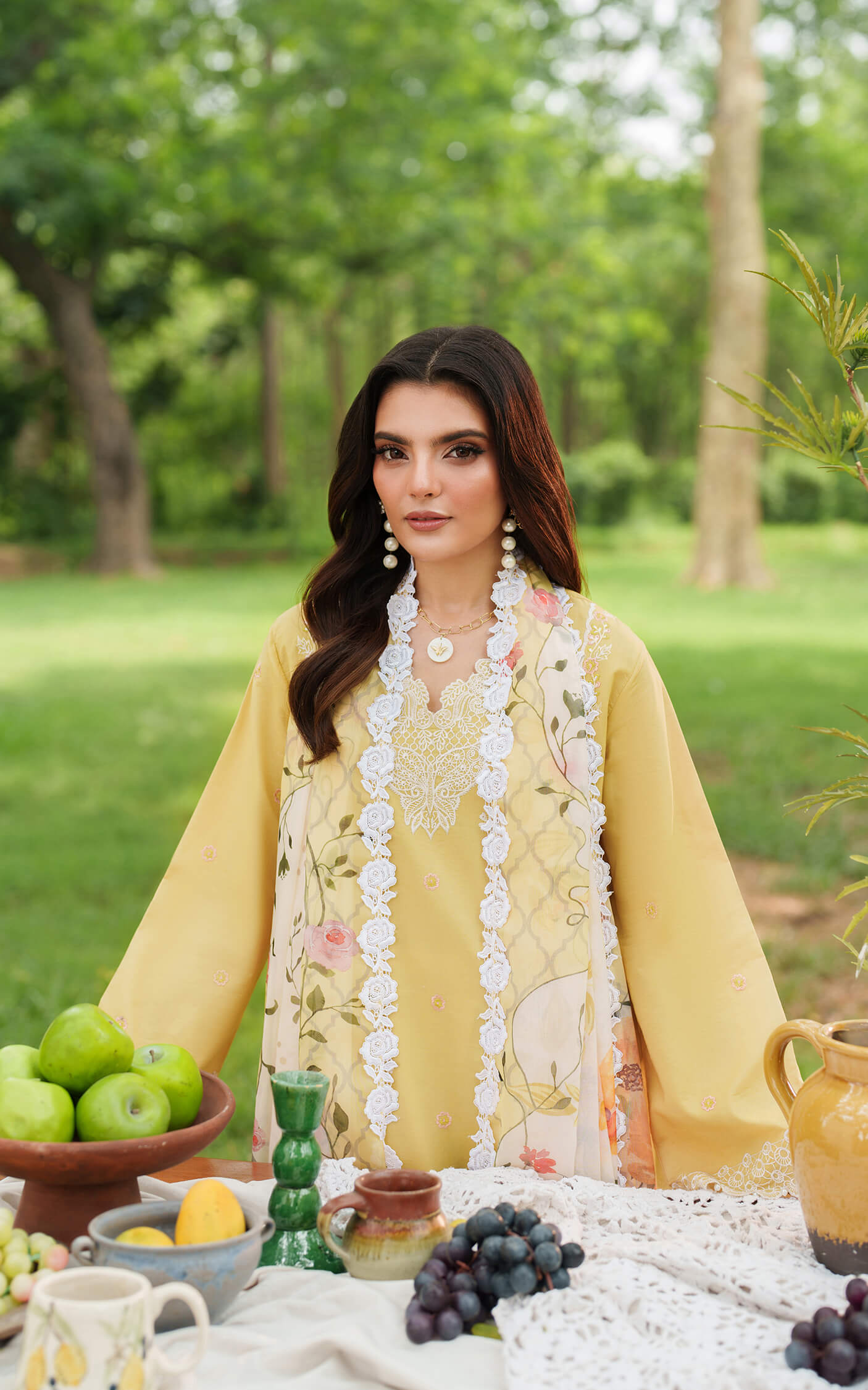 Asifa and Nabeel | Eden Cambric 25 | Golden Dust ECU25-10 - Pakistani Designer Dress - by Asifa and Nabeel - Type : Ladies Clothes - 100% Original at Saira Sultan