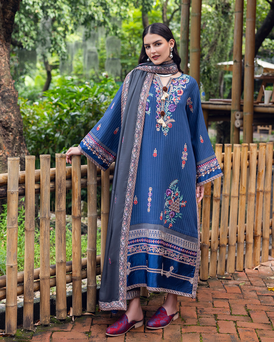 Mushq | Hemline Karandi | Granite Song by Mushq - Designer Dress - Type : Ladies Clothes - Available at Saira Sultan - 100% Original 