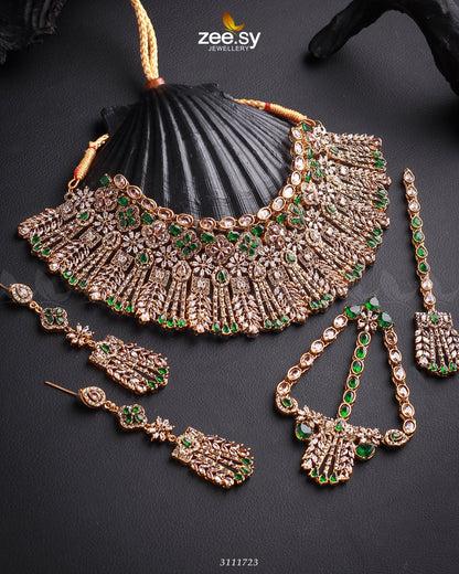 Momina Bridal Sets Golden Green