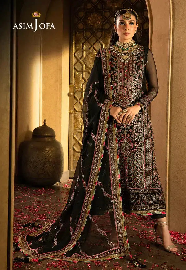 Asim Jofa | Velvet Festive 23 | AJVF-01 - Pakistani Designer Dress - by Asim Jofa | Type: Formal - 100% Original at Saira Sultan