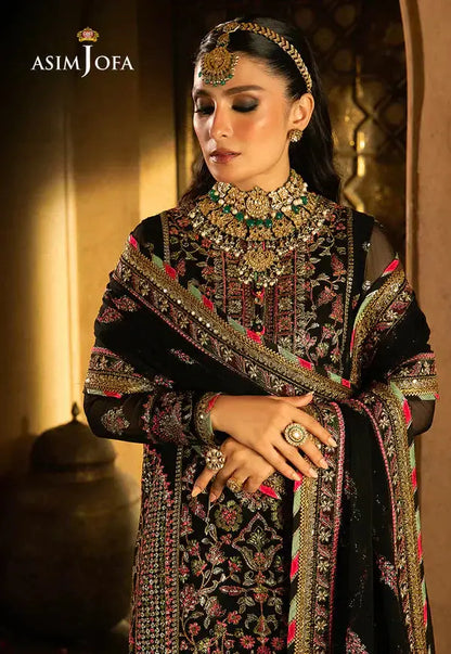 Asim Jofa | Velvet Festive 23 | AJVF-01 - Pakistani Designer Dress - by Asim Jofa | Type: Formal - 100% Original at Saira Sultan