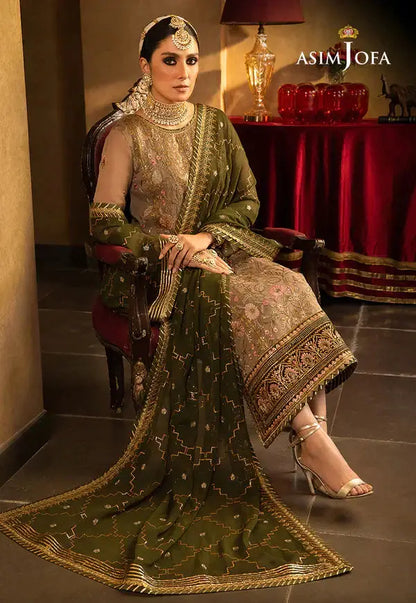 Asim Jofa | Velvet Festive 23 | AJVF-05 - Pakistani Designer Dress - by Asim Jofa | Type: Formal - 100% Original at Saira Sultan