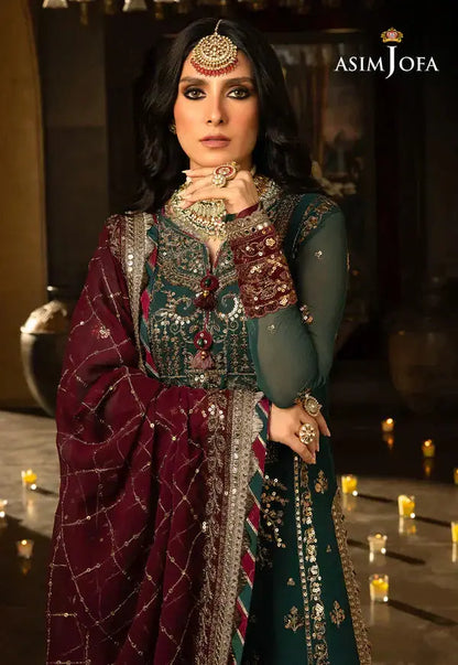 Asim Jofa | Velvet Festive 23 | AJVF-09 - Pakistani Designer Dress - by Asim Jofa | Type: Formal - 100% Original at Saira Sultan