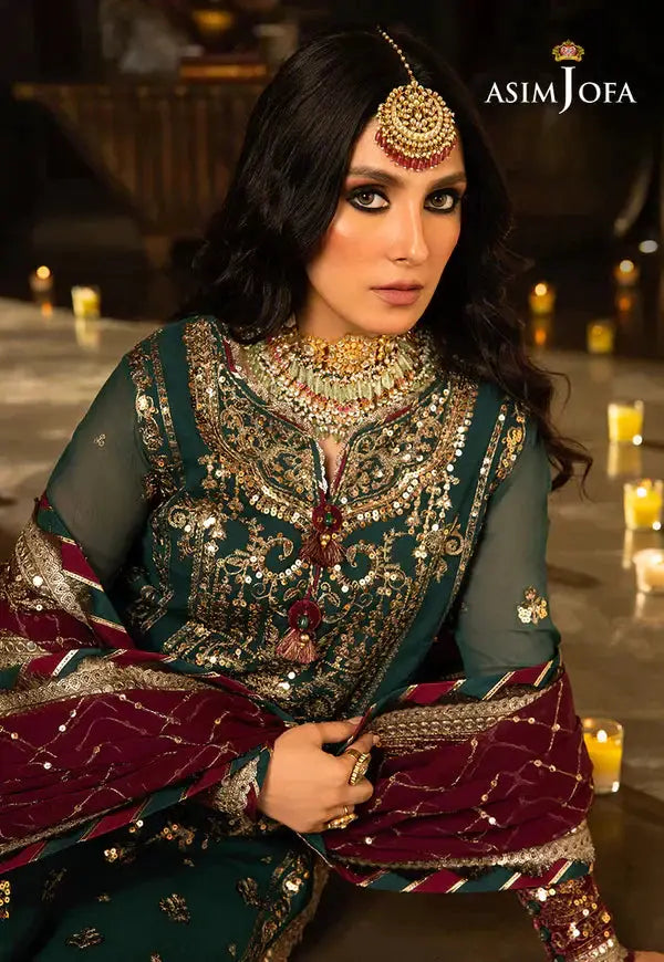 Asim Jofa | Velvet Festive 23 | AJVF-09 - Pakistani Designer Dress - by Asim Jofa | Type: Formal - 100% Original at Saira Sultan