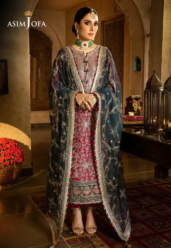 Asim Jofa | Velvet Festive 23 | AJVF-06 - Pakistani Designer Dress - by Asim Jofa | Type: Formal - 100% Original at Saira Sultan