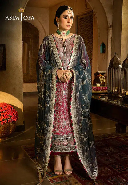 Asim Jofa | Velvet Festive 23 | AJVF-06 - Pakistani Designer Dress - by Asim Jofa | Type: Formal - 100% Original at Saira Sultan