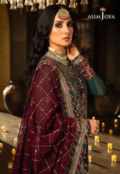 Asim Jofa | Velvet Festive 23 | AJVF-09 - Pakistani Designer Dress - by Asim Jofa | Type: Formal - 100% Original at Saira Sultan