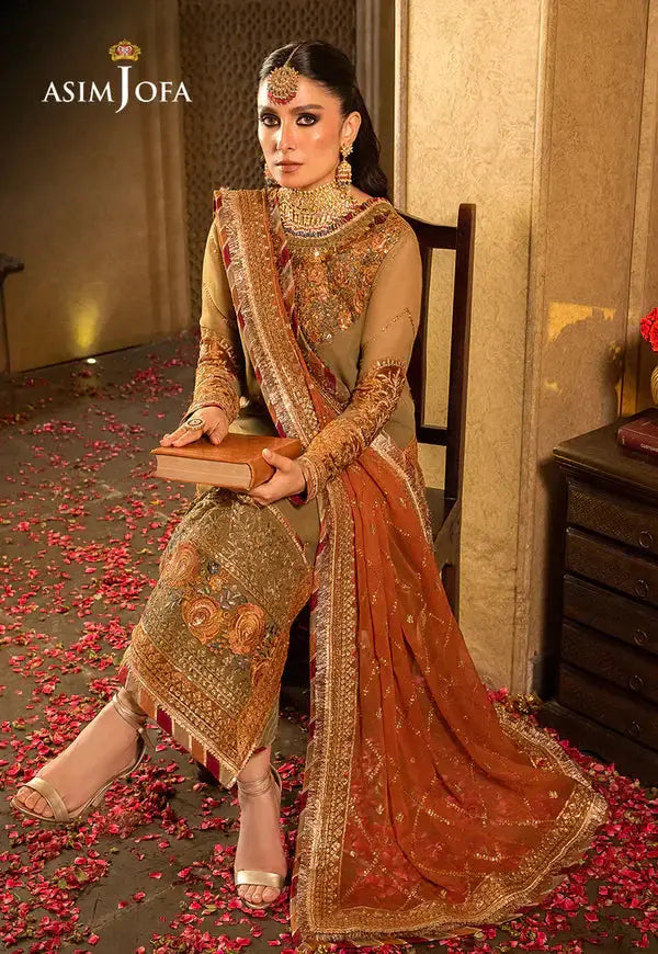 Asim Jofa | Velvet Festive 23 | AJVF-08 - Pakistani Designer Dress - by Asim Jofa | Type: Formal - 100% Original at Saira Sultan
