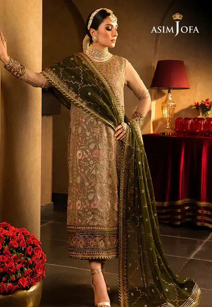 Asim Jofa | Velvet Festive 23 | AJVF-05 - Pakistani Designer Dress - by Asim Jofa | Type: Formal - 100% Original at Saira Sultan