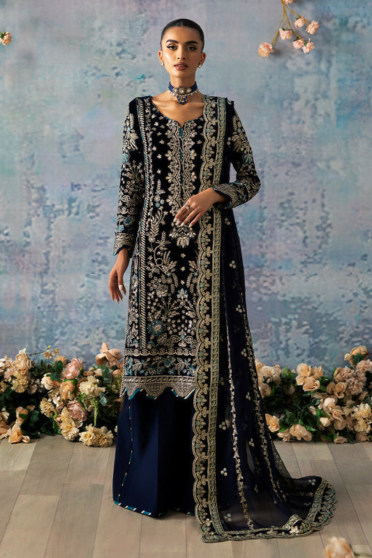 Gulaal | Celeste Velvet 24 | Azure - Pakistani Designer Dress - by Gulaal | Type: Ladies Clothes - 100% Original at Saira Sultan