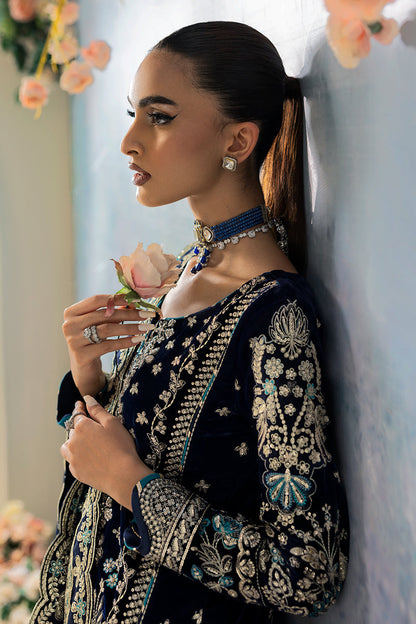 Gulaal | Celeste Velvet 24 | Azure - Pakistani Designer Dress - by Gulaal | Type: Ladies Clothes - 100% Original at Saira Sultan