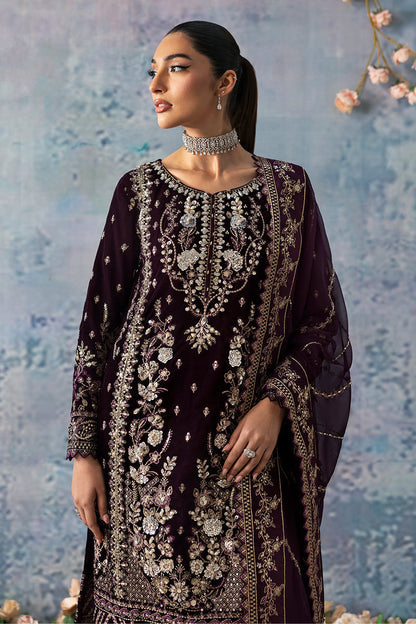 Gulaal | Celeste Velvet 24 | Plum - Pakistani Designer Dress - by Gulaal | Type: Ladies Clothes - 100% Original at Saira Sultan