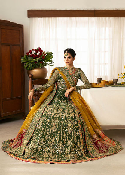 Gulaal | Chaandni Wedding Formals | Maahru L Army Green Organza