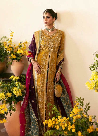 Gulaal | Chaandni Wedding Formals | Nayaara M Mustard Yellow Organza