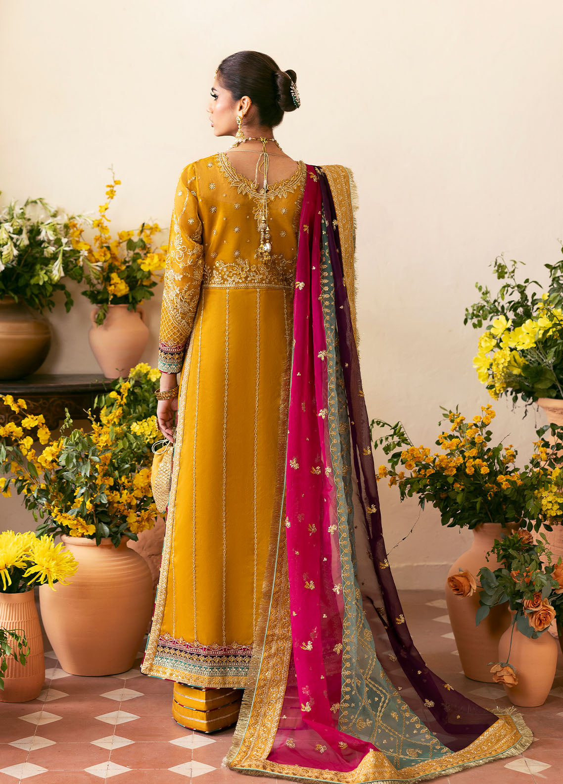 Gulaal | Chaandni Wedding Formals | Nayaara S Mustard Yellow Organza