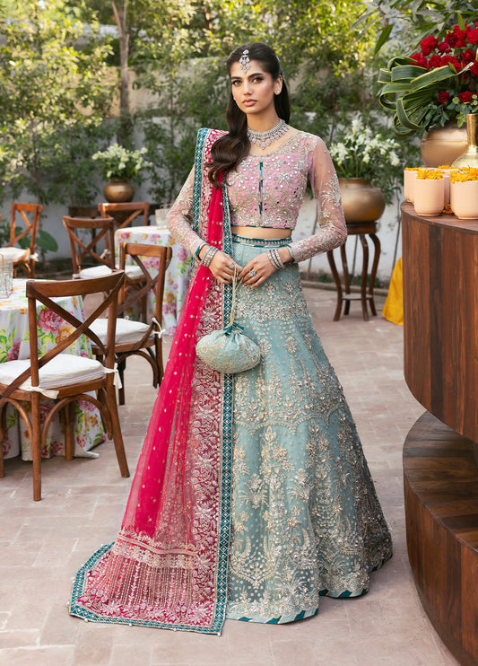 Gulaal | Chaandni Wedding Formals | Shanaya XS Sky Blue Net