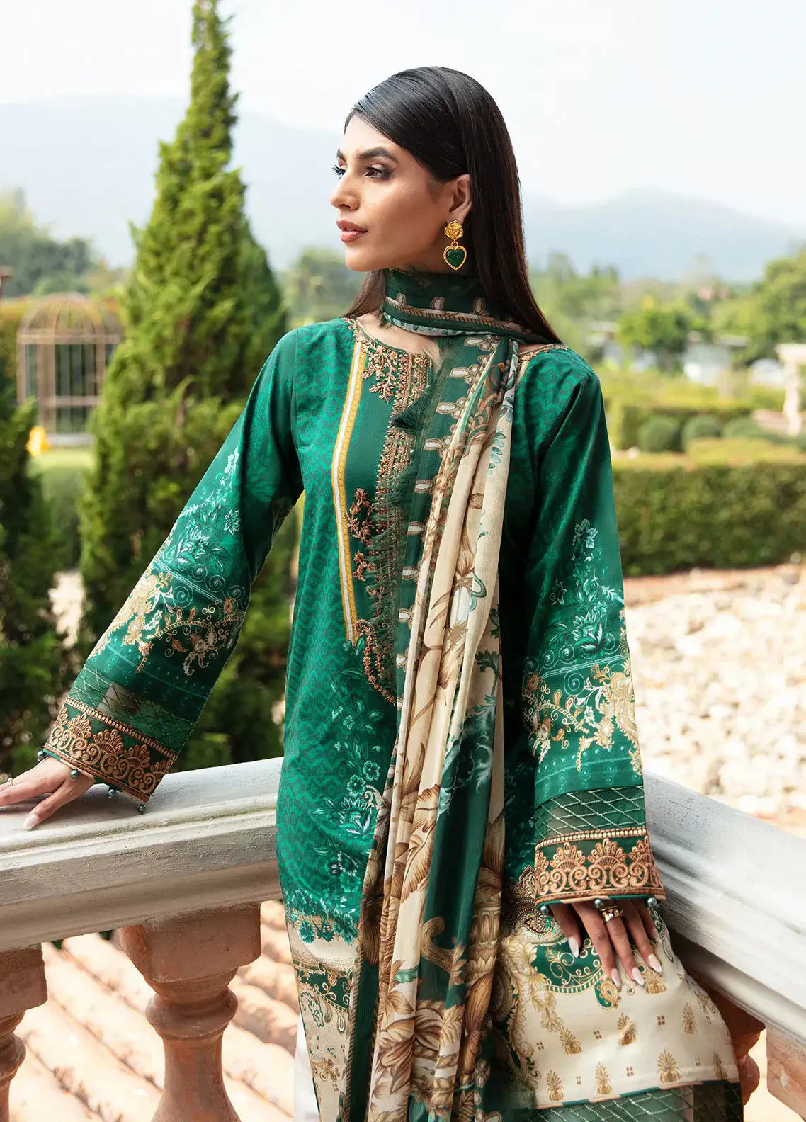 Gulaal | Springtime Ballet | AYSE (GL-L-24V1-01) - Pakistani Designer Dress - by Gulaal | Type: Luxury - 100% Original at Saira Sultan