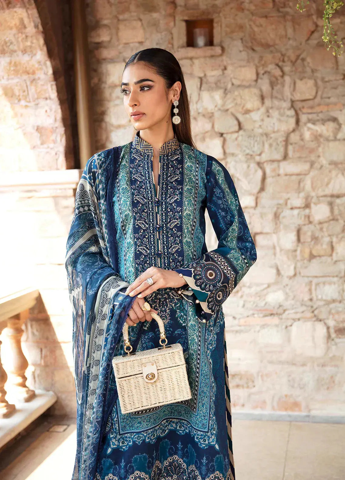 Gulaal | Springtime Ballet | AZUR (GL-L-24V1-08) - Pakistani Designer Dress - by Gulaal | Type: Luxury - 100% Original at Saira Sultan