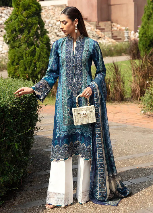 Gulaal | Springtime Ballet | AZUR (GL-L-24V1-08) - Pakistani Designer Dress - by Gulaal | Type: Luxury - 100% Original at Saira Sultan