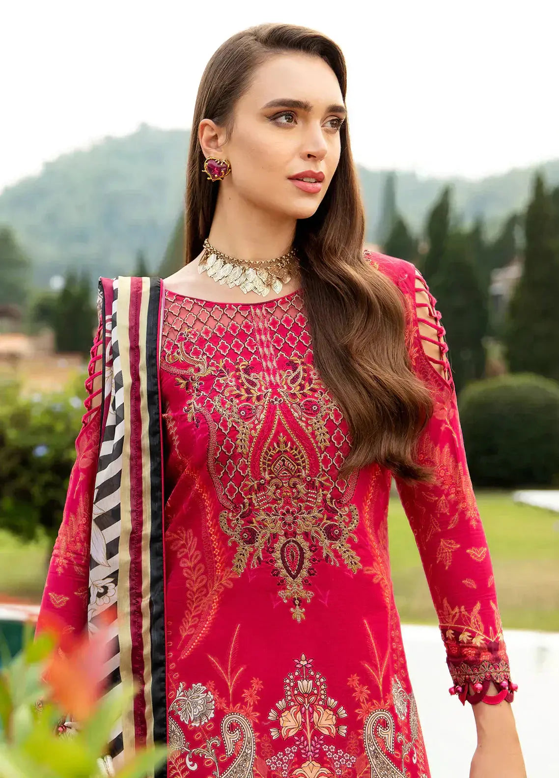 Gulaal | Springtime Ballet | CHERIE (GL-L-24V1-04) - Pakistani Designer Dress - by Gulaal | Type: Luxury - 100% Original at Saira Sultan