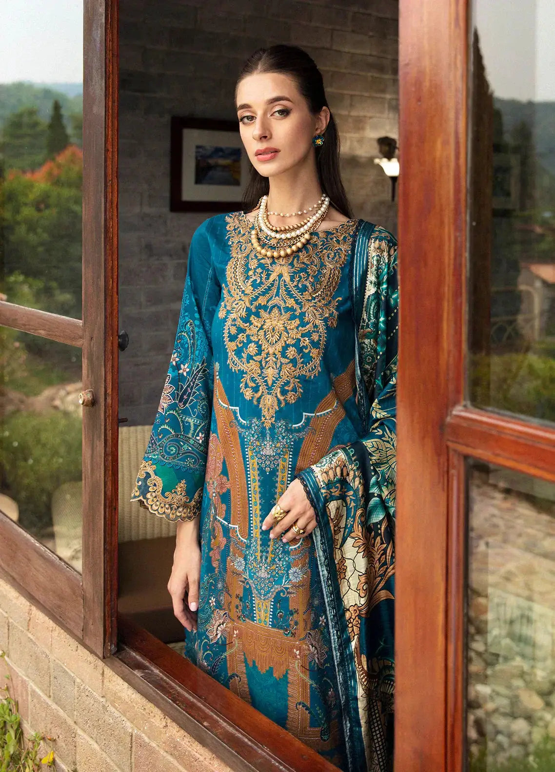 Gulaal | Springtime Ballet | ESILA (GL-L-24V1-03) - Pakistani Designer Dress - by Gulaal | Type: Luxury - 100% Original at Saira Sultan