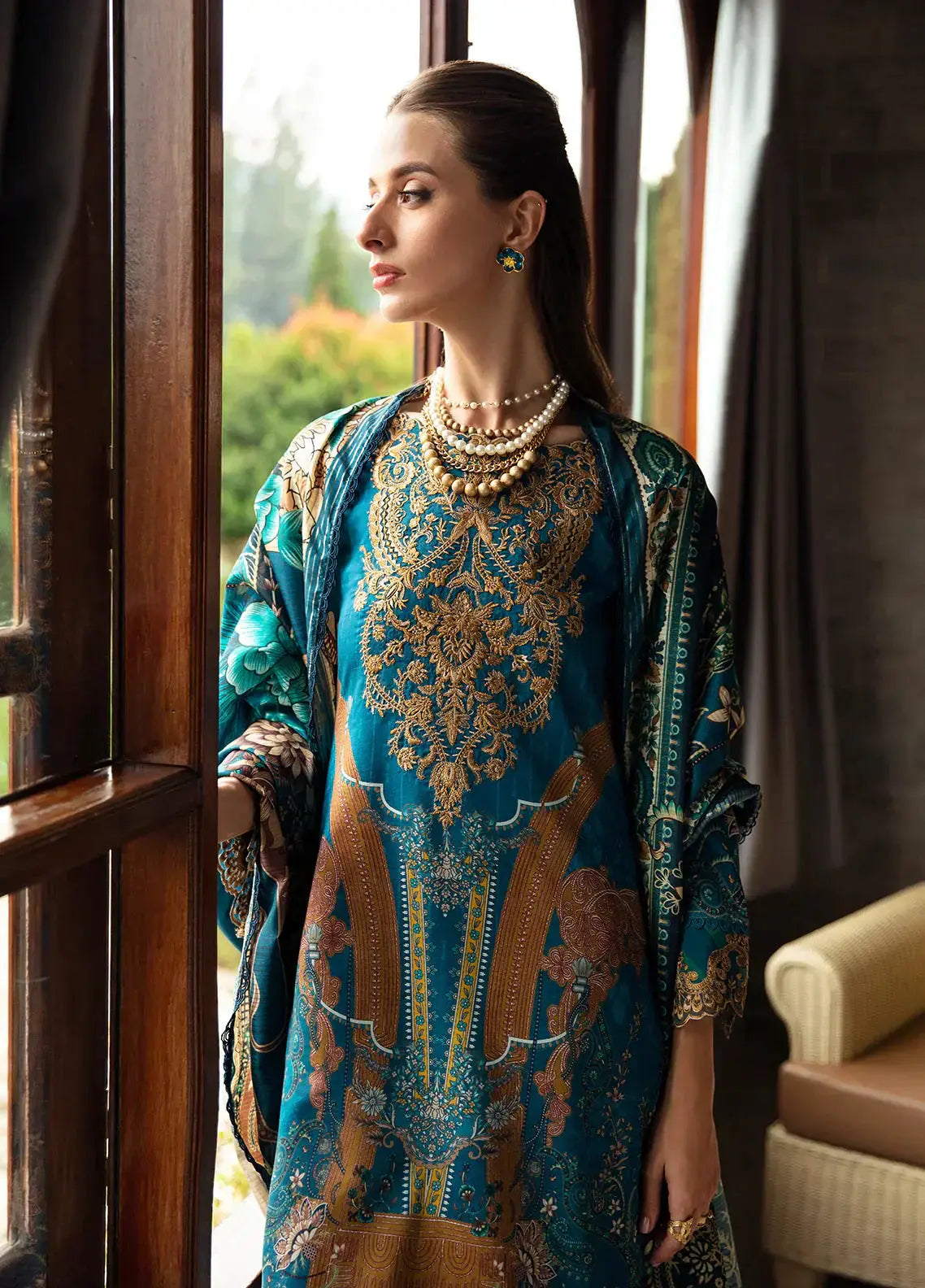 Gulaal | Springtime Ballet | ESILA (GL-L-24V1-03) - Pakistani Designer Dress - by Gulaal | Type: Luxury - 100% Original at Saira Sultan