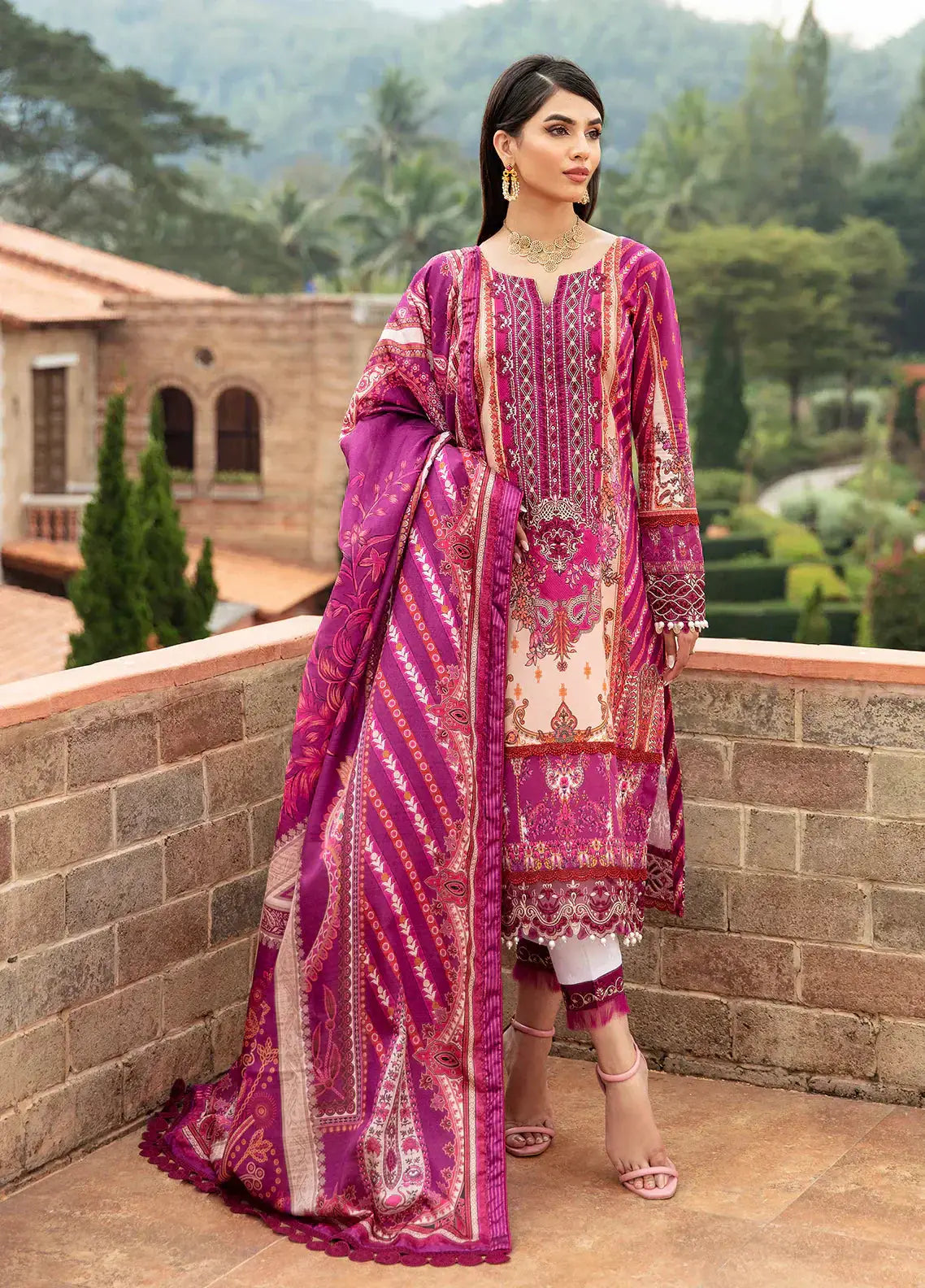 Gulaal | Springtime Ballet | ALAARA (GL-L-24V1-11) - Pakistani Designer Dress - by Gulaal | Type: Luxury - 100% Original at Saira Sultan