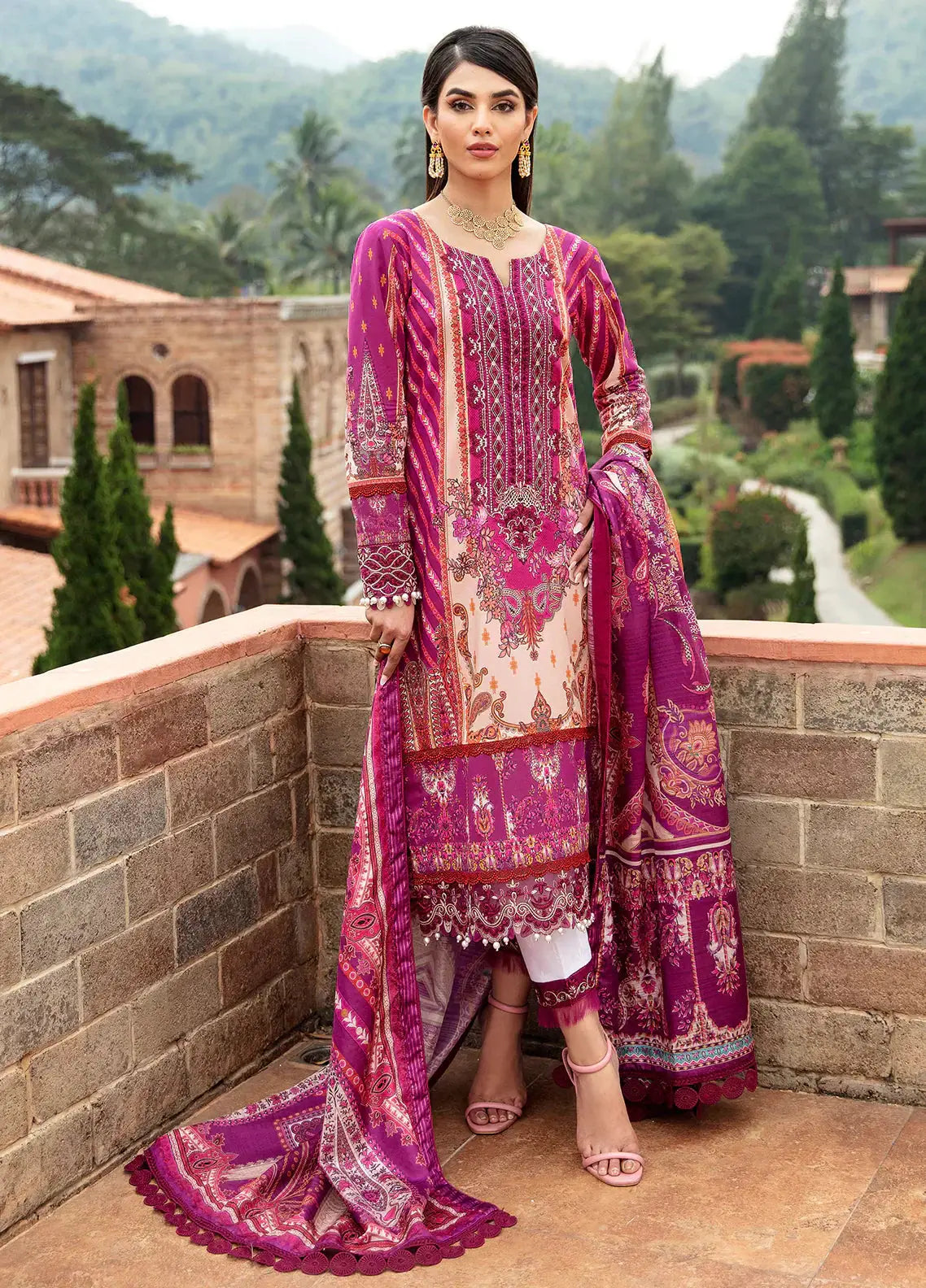 Gulaal | Springtime Ballet | ALAARA (GL-L-24V1-11) - Pakistani Designer Dress - by Gulaal | Type: Luxury - 100% Original at Saira Sultan