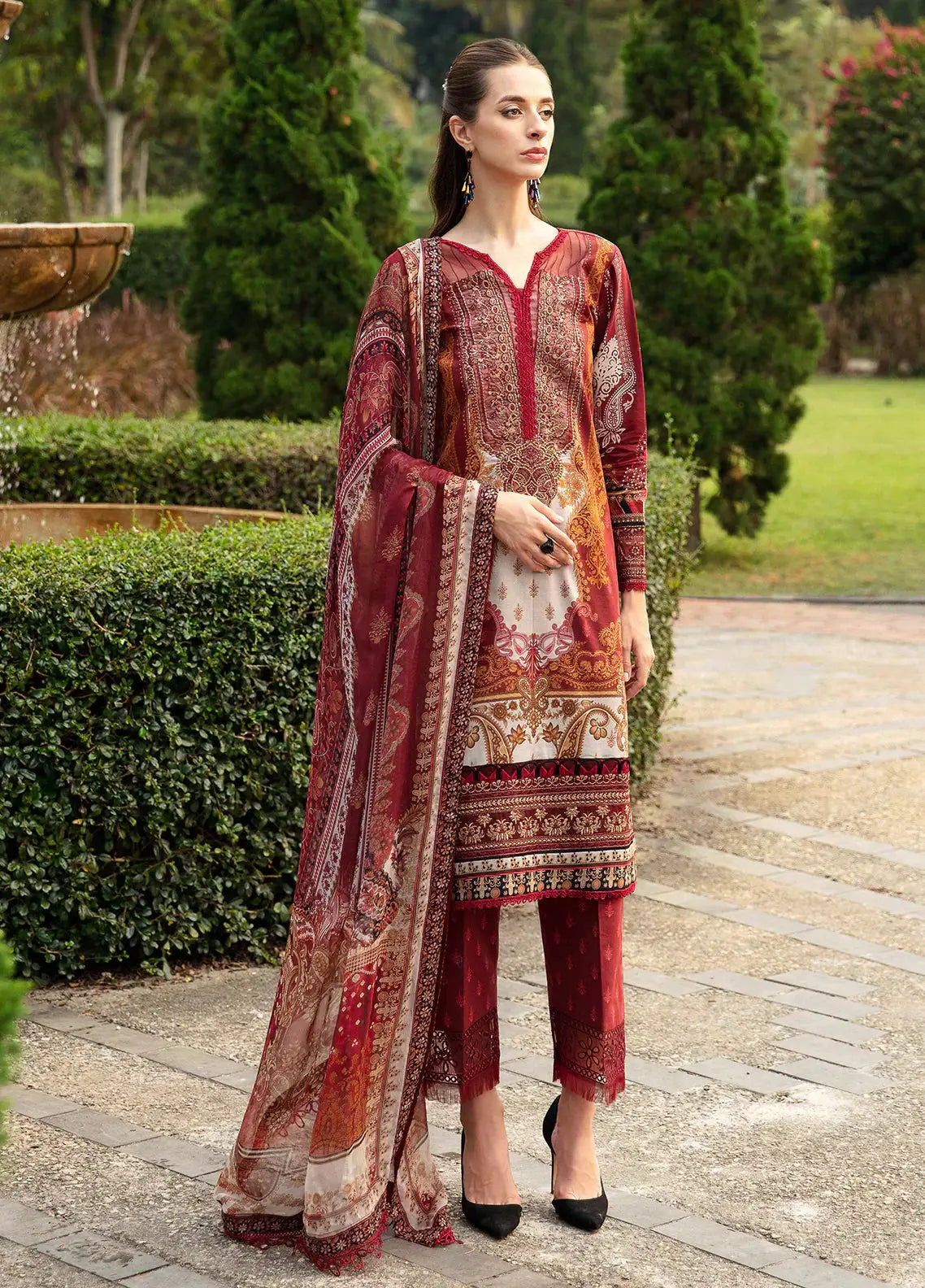 Gulaal | Springtime Ballet | AMARYLLIS (GL-L-24V1-09) - Pakistani Designer Dress - by Gulaal | Type: Luxury - 100% Original at Saira Sultan