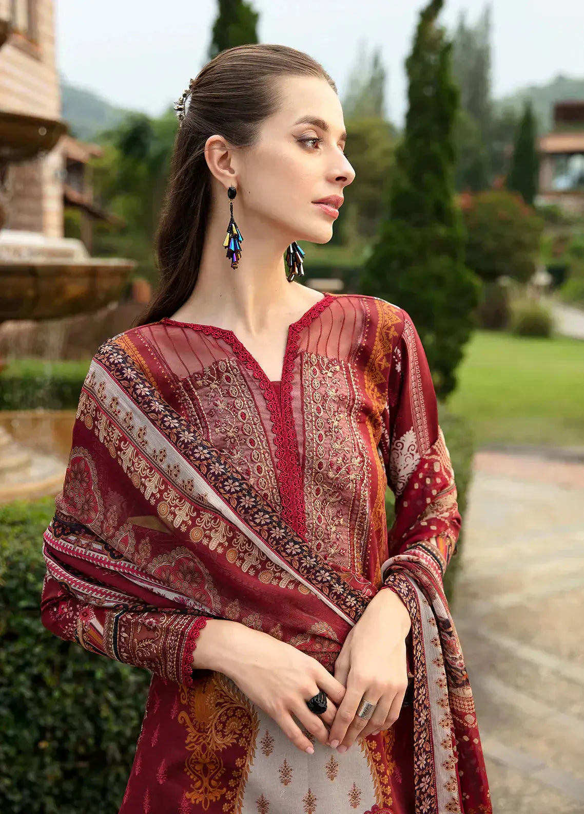 Gulaal | Springtime Ballet | AMARYLLIS (GL-L-24V1-09) - Pakistani Designer Dress - by Gulaal | Type: Luxury - 100% Original at Saira Sultan