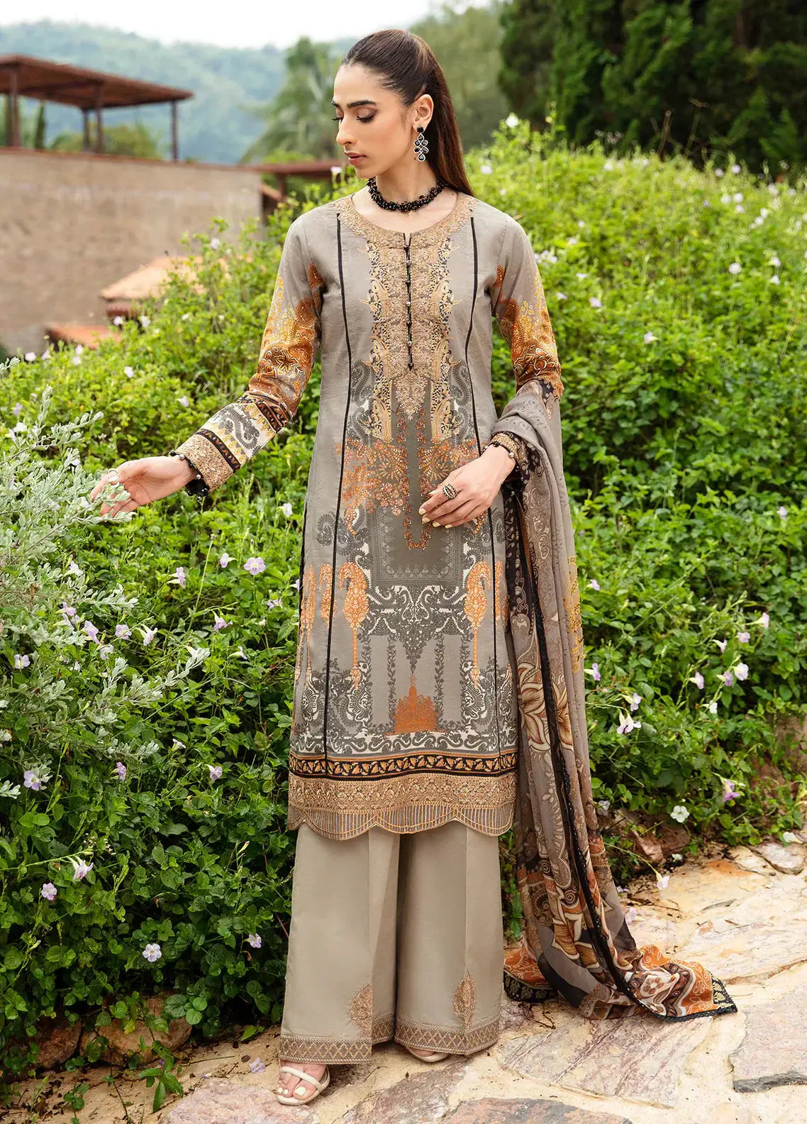 Gulaal | Springtime Ballet | AMIRAT (GL-L-24V1-07) - Pakistani Designer Dress - by Gulaal | Type: Luxury - 100% Original at Saira Sultan