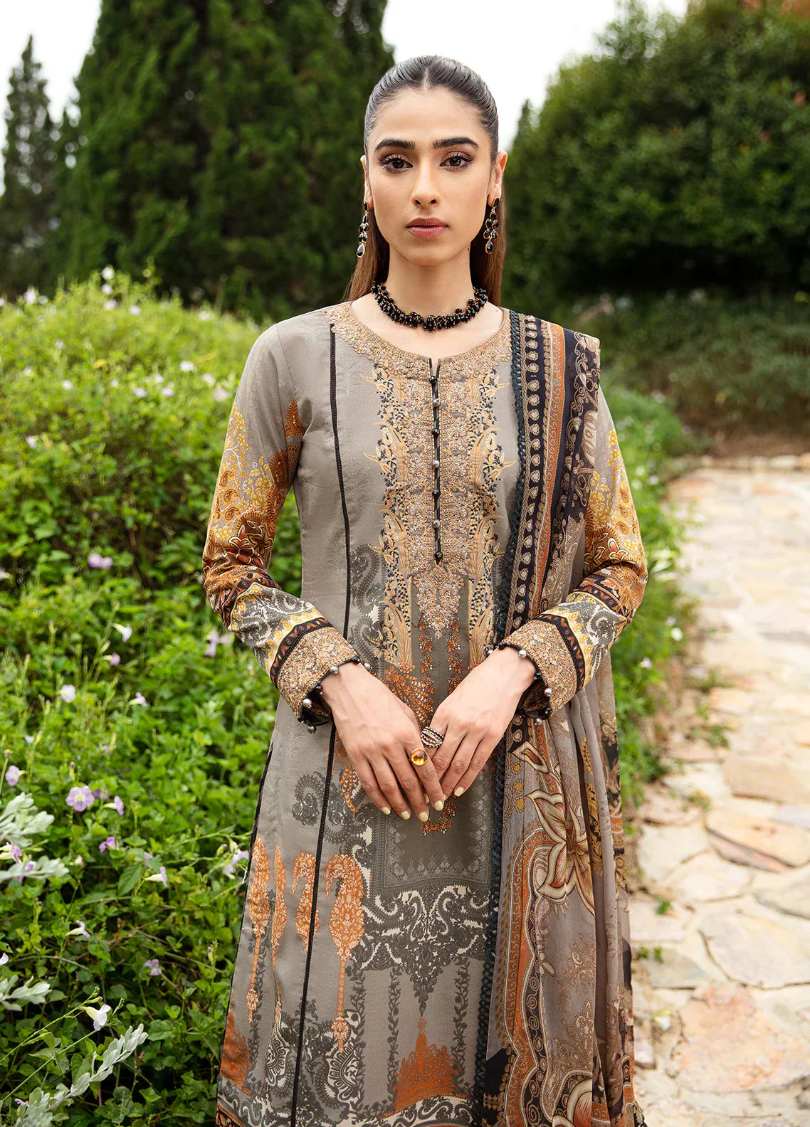 Gulaal | Springtime Ballet | AMIRAT (GL-L-24V1-07) - Pakistani Designer Dress - by Gulaal | Type: Luxury - 100% Original at Saira Sultan