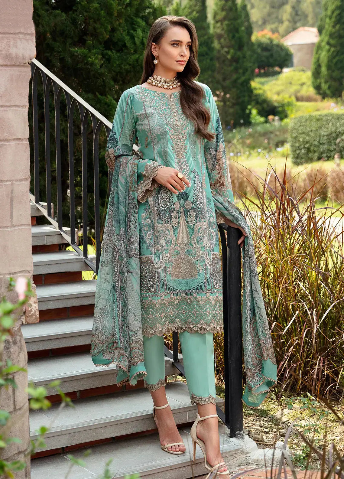 Gulaal | Springtime Ballet | CELINE (GL-L-24V1-06) - Pakistani Designer Dress - by Gulaal | Type: Luxury - 100% Original at Saira Sultan