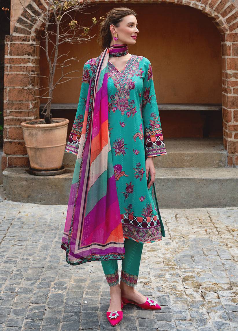 Gulaal | The Enchanted Garden | Almeria - Pakistani Designer Dress - by Gulaal | Type: Luxury - 100% Original at Saira Sultan