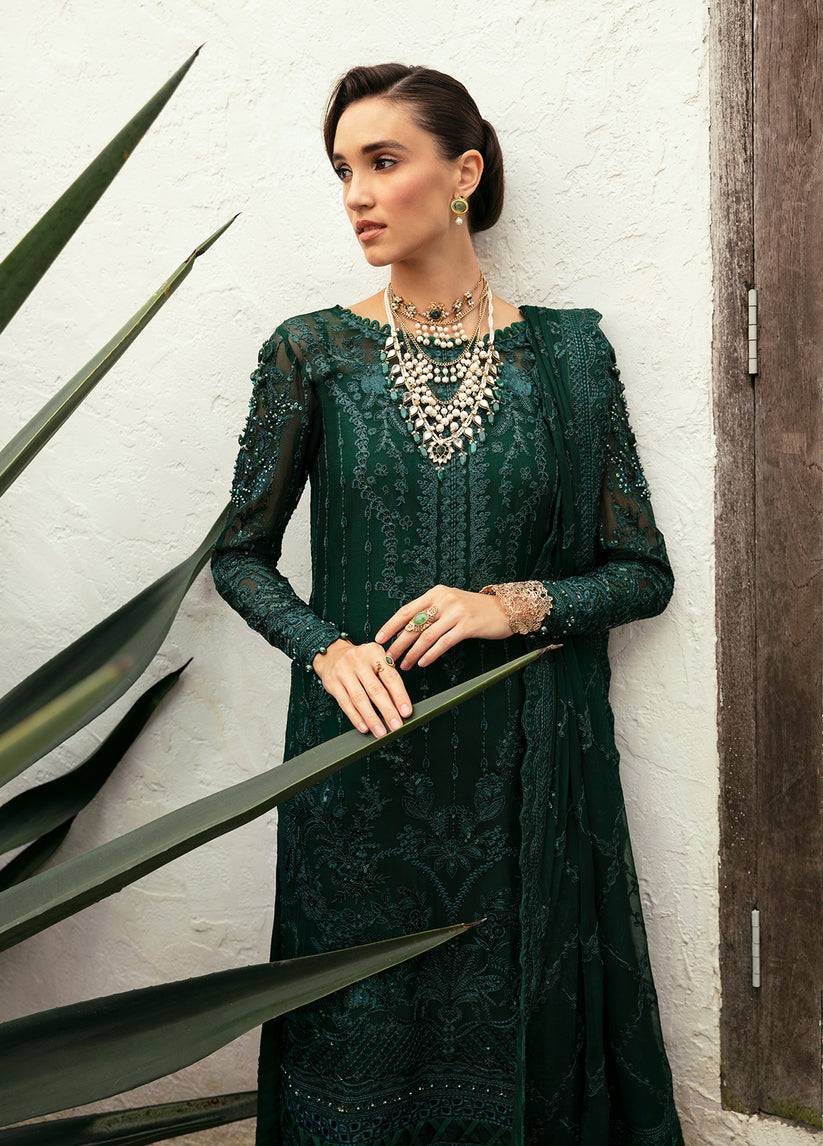 Gulaal | Embroidered Chiffon Eid Collection | CASSIA - Pakistani Designer Dress - by Gulaal | Type: Formal - 100% Original at Saira Sultan