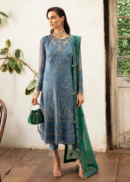 Gulaal | Embroidered Chiffon Eid Collection | HELIA - Pakistani Designer Dress - by Gulaal | Type: Formal - 100% Original at Saira Sultan