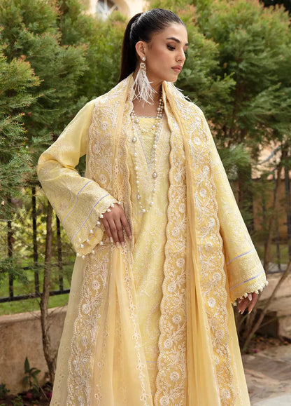 Gulaal | Luxury Lawn 24 | VALERIA (GL-LL-24V1-01) - Pakistani Designer Dress - by Gulaal | Type: Luxury - 100% Original at Saira Sultan