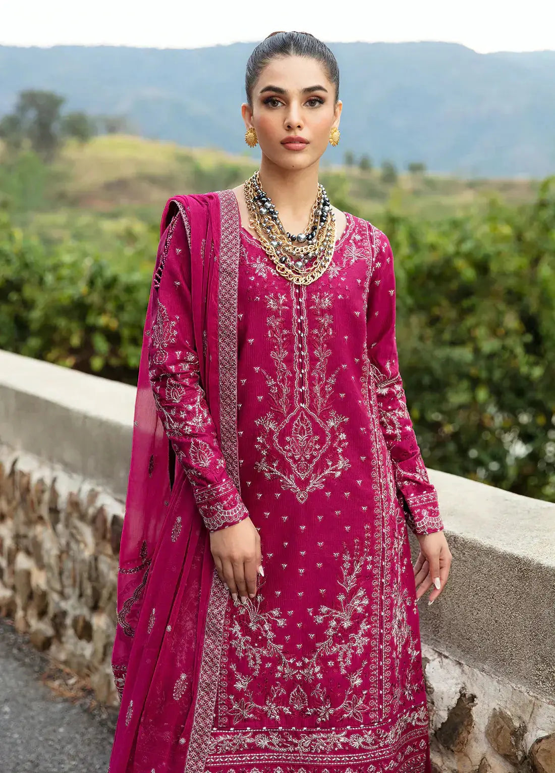 Gulaal | Luxury Lawn 24 | ARMERIA (GL-LL-24V1-02) - Pakistani Designer Dress - by Gulaal | Type: Luxury - 100% Original at Saira Sultan